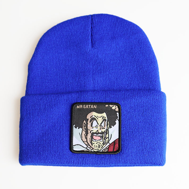 现货动漫卡通人物龙珠龙珠撒旦先生针织帽毛线帽嘻哈滑雪套头冷帽