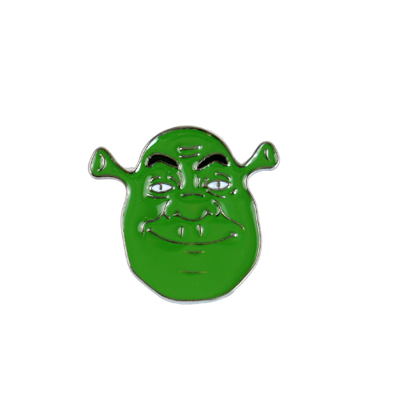 欧美动漫周边怪物史莱克4卡通胸针史莱克徽章wish热款厂家直销