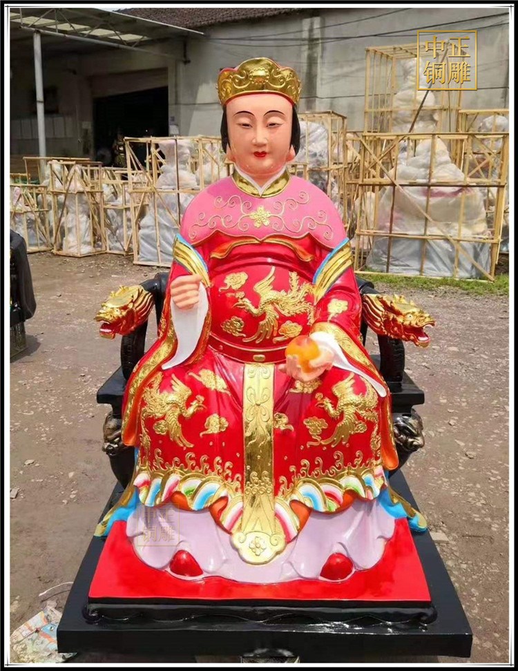 送子娘娘神像雕塑 玉仙圣母神像雕塑 九莲老母神像雕塑