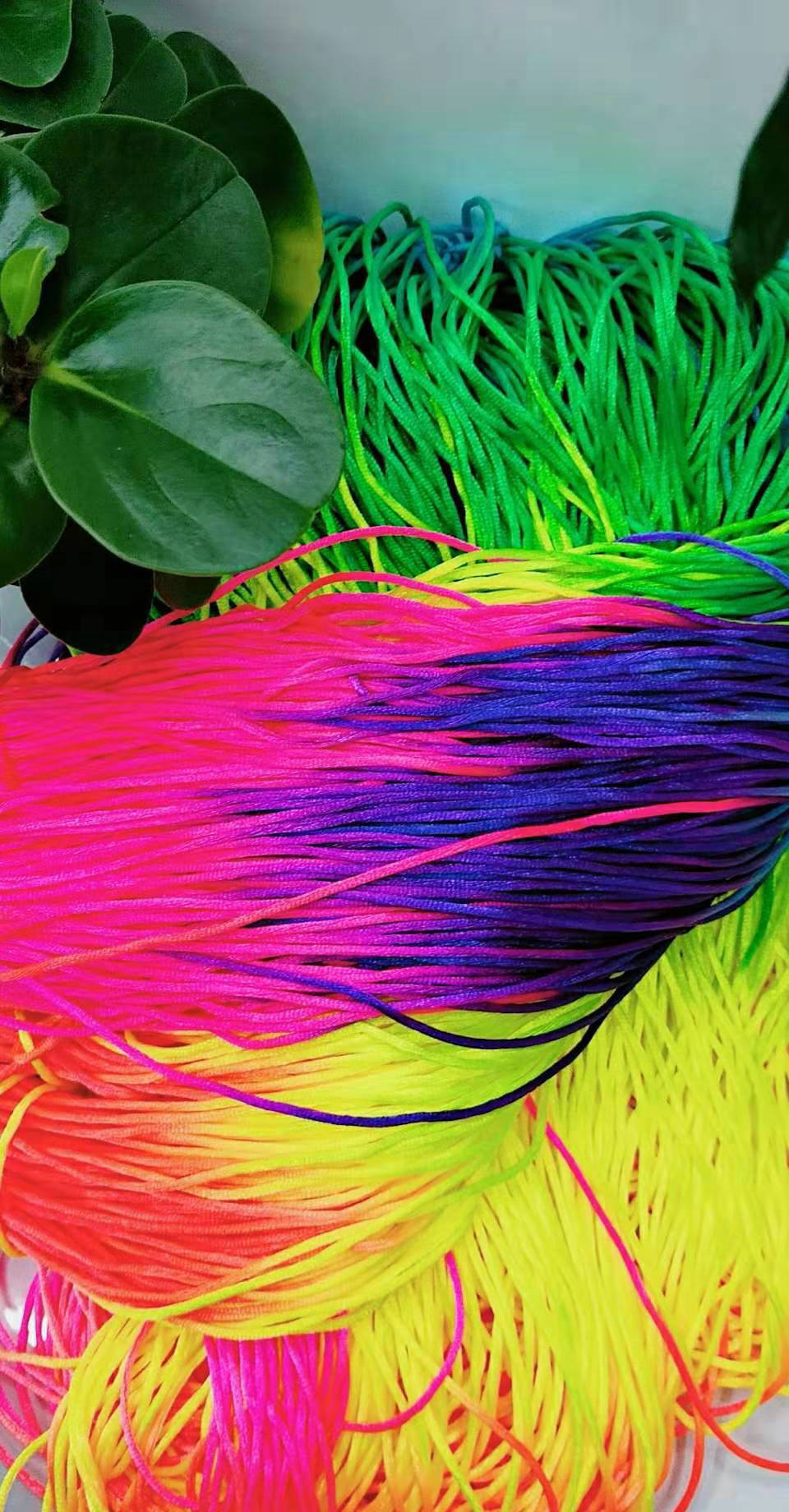 环保七彩韩国线彩虹绳 diy手工编织线材 中国结线【厂家直销】