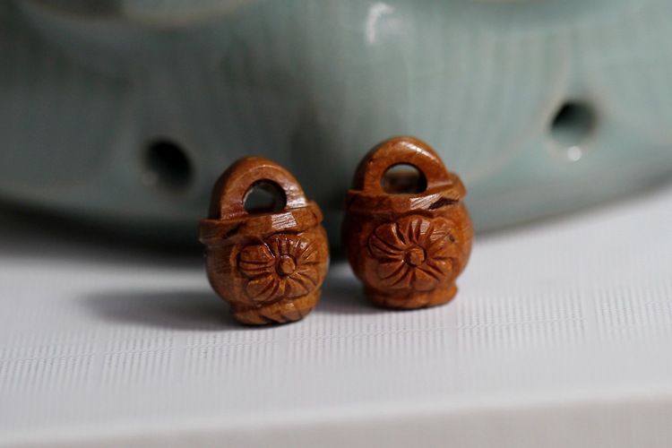 雕刻花摇篮 编制diy手工艺品 宝宝婴儿平安配件配饰