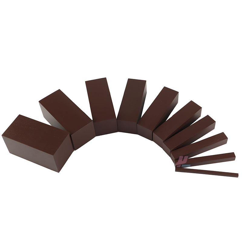 蒙氏感官教具幼儿蒙特梭利早教家庭装小号榉木棕色梯玩具2-5岁