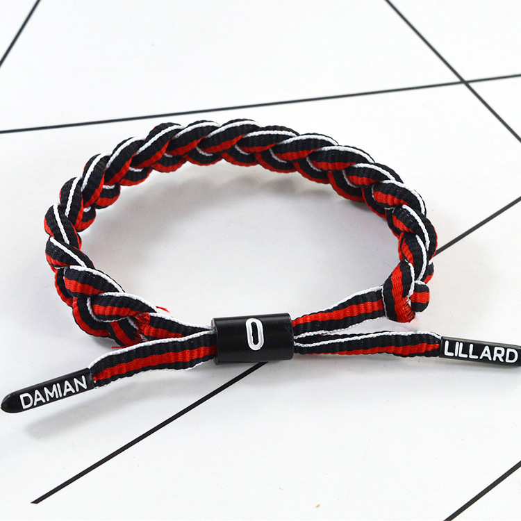 詹姆斯科比篮球手环 库里nba手环 男女同款鞋带手链 潮牌编织手链