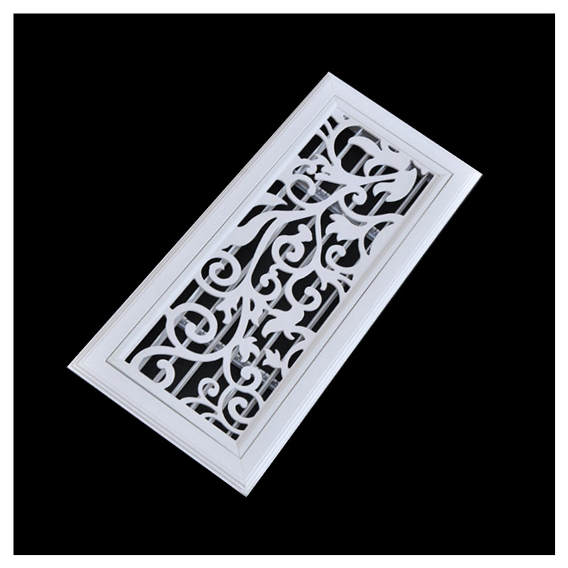 abs艺术雕花风口定制中央空调镂空风口批发可开式室内装饰出风口