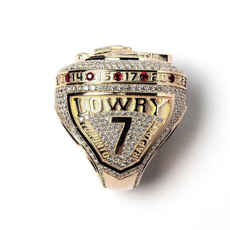 nba2019年猛龙总冠军戒指 欧美跨境球迷礼物热销指环