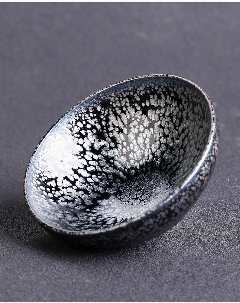 周游盏杯茶杯福建建盏斗笠盏大杯主人杯油滴建阳建窑大号禅定杯