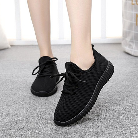 Old Beijing Cloth Shoes Women's Sports Casual Shoes Spring and Autumn Pumps Breathable Non-Slip Soft Bottom Black Work Shoes Wholesale