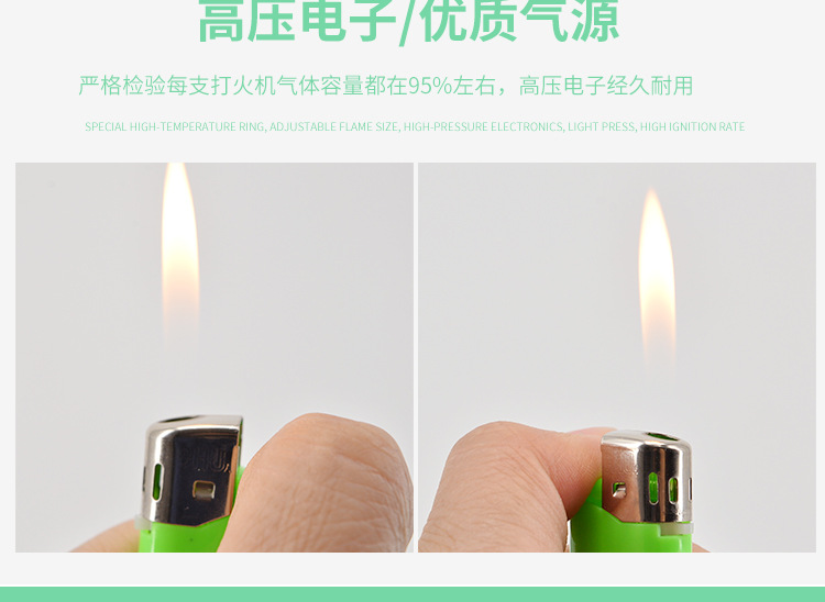 Large Thickened 309 Lighter Disposable Lighter Plastic Electronic Open Flame Lighter