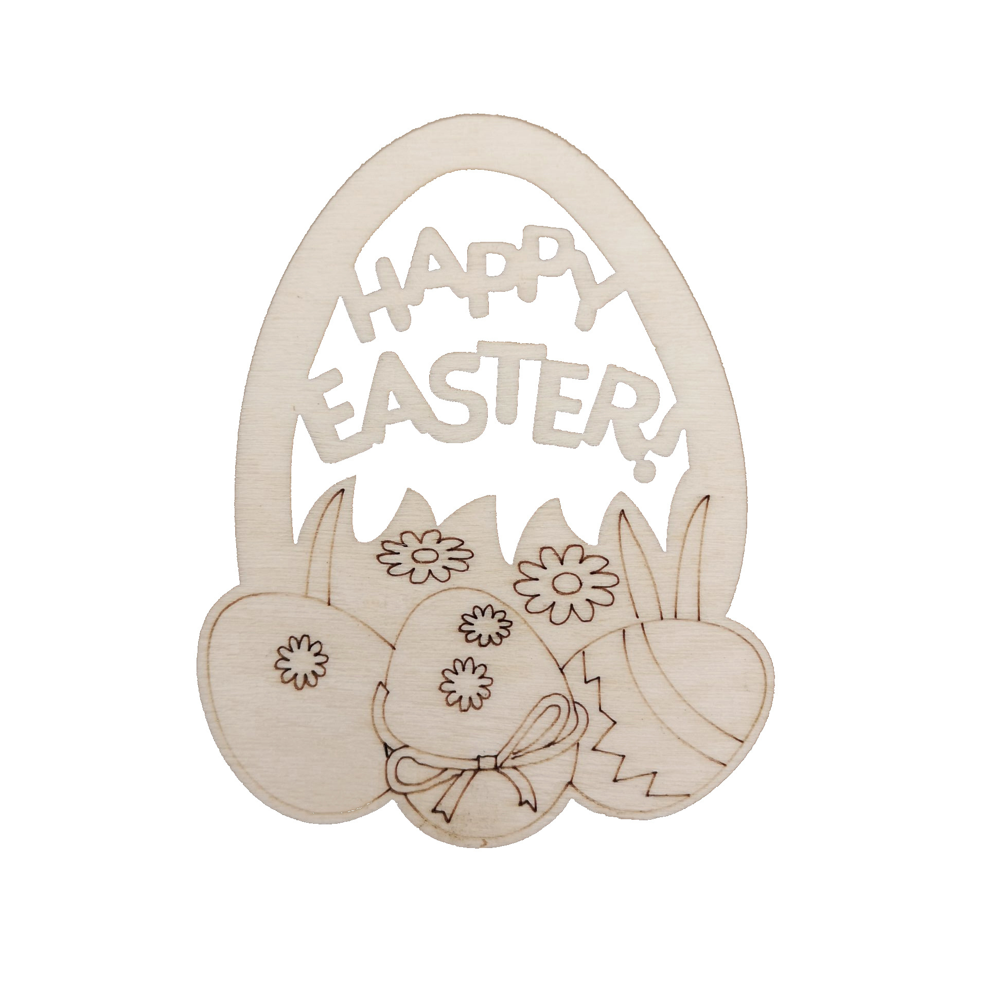 木制工艺品 happy easter复活节diy兔子小挂件 复活节彩蛋装饰品