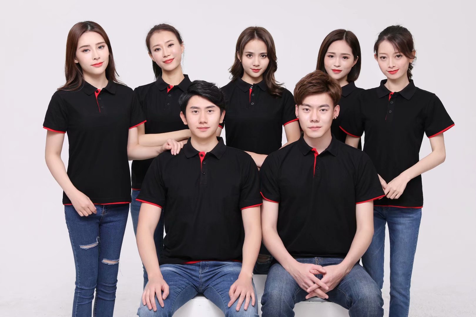 企业翻领polo衫t恤广告衫定制公司团建文化衫工作服印字刺绣logo