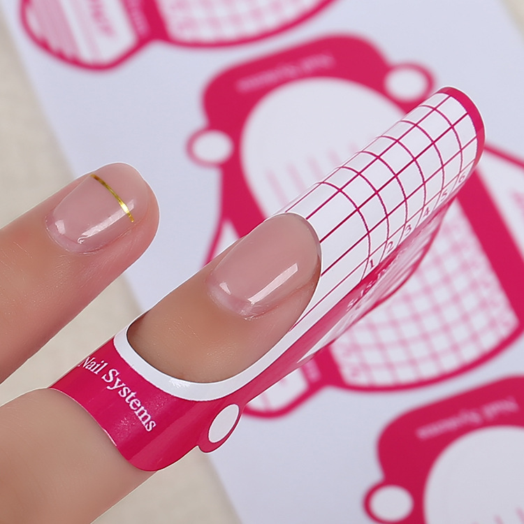 美甲纸托飞机型 延长纸托美甲用品 水晶甲光疗甲纸托500片