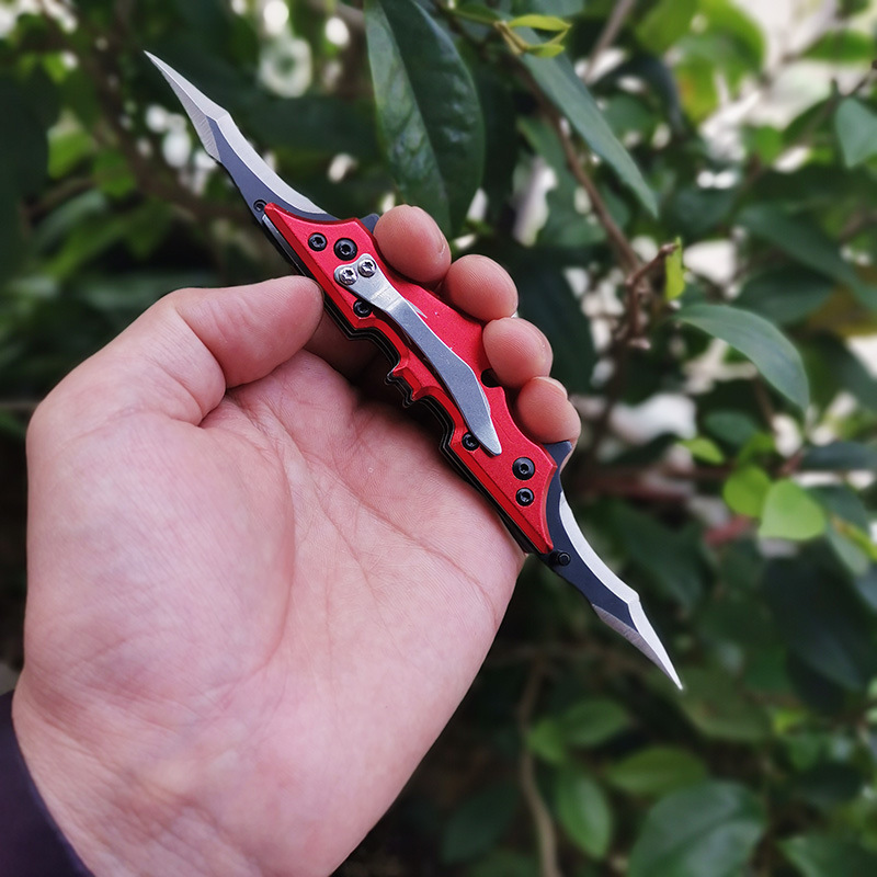 厂家直供 蝙蝠工具刀 刀具户外 折叠刀 迷你小刀 蝙蝠折刀 双开刃