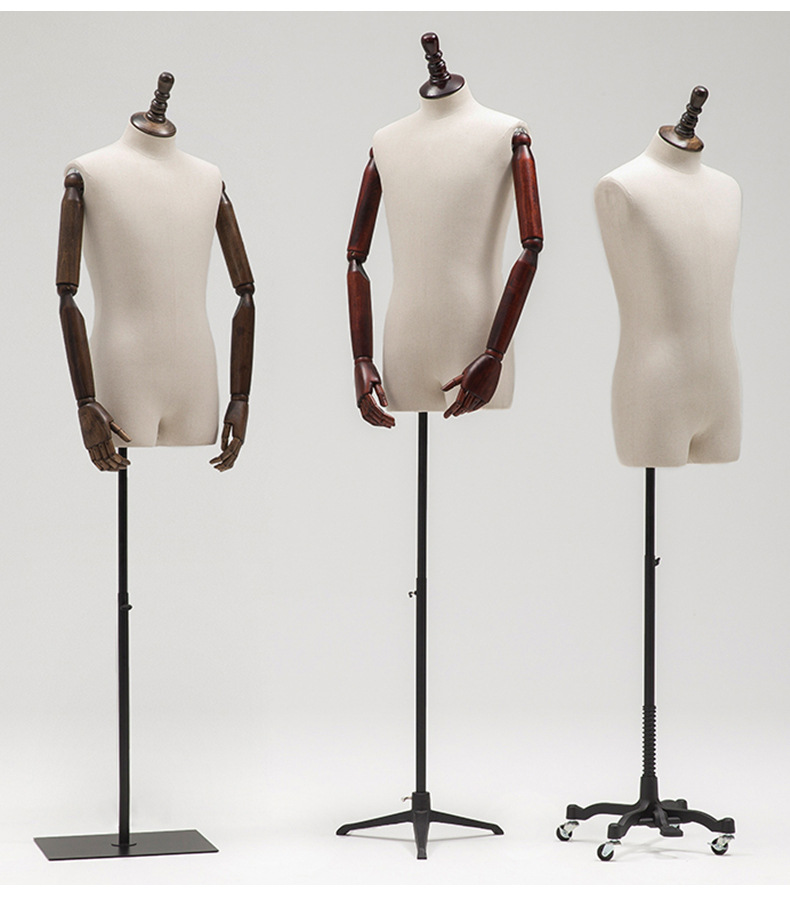 模特道具男半生人台男装店全身西服展示架服装店金属底座男模特架