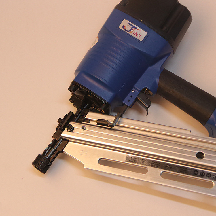 rhf-9021半圆头斜排钉枪 接触保险旋转排气建筑装修气钉枪