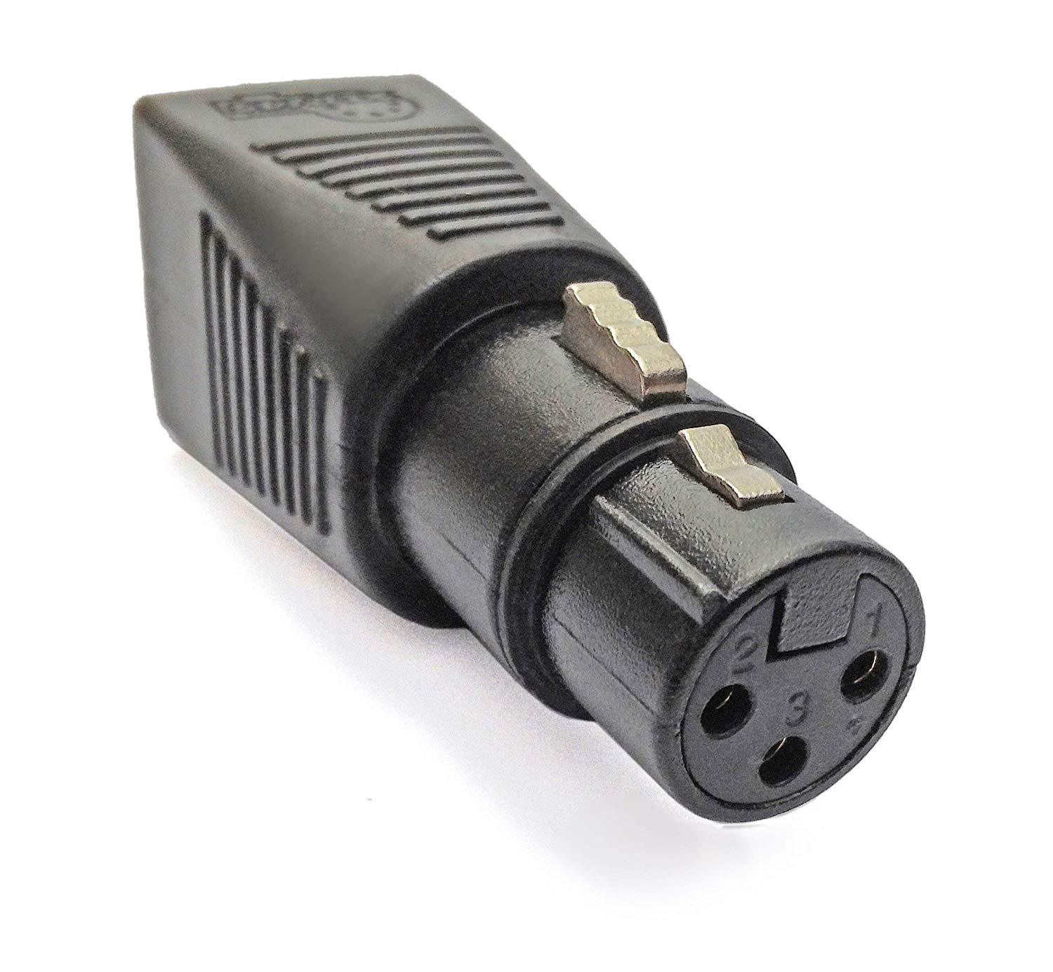 卡侬头3p母对网线转接头 生产rj45母转xlr母 3p卡农头转接头