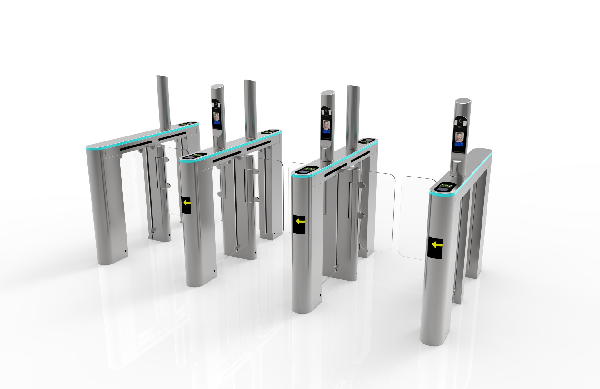 景区手机二维码人脸人行道闸幼儿园单向门闸机速通门防爬通道闸机