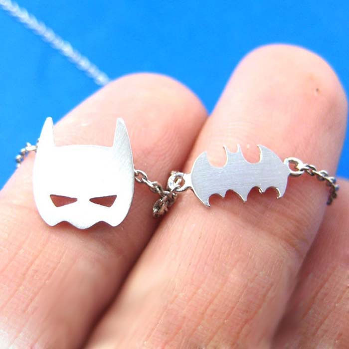 正义联盟吊坠 batman蝙蝠侠面具 项链