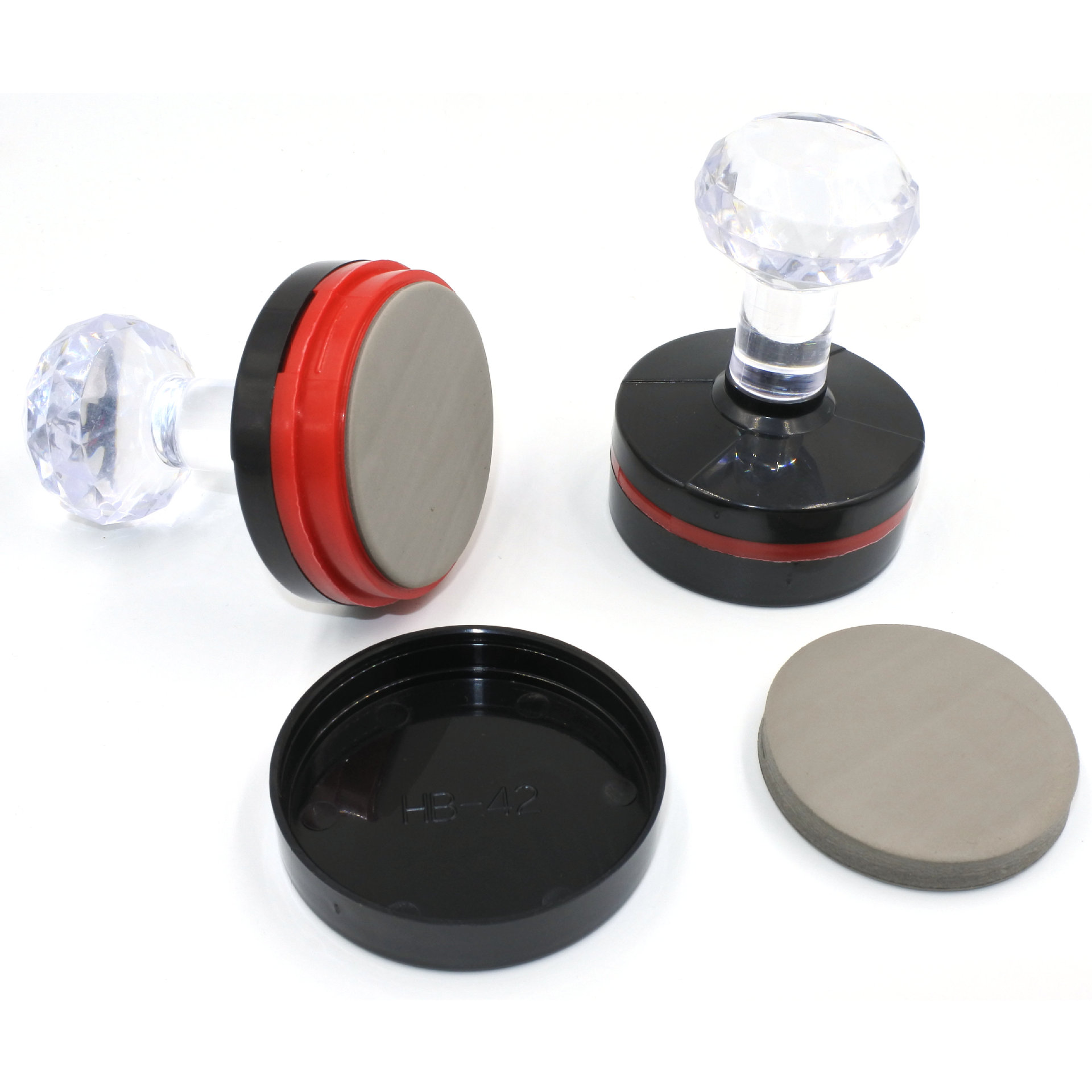 hb光敏印章材料批发圆形章壳7毫米光敏垫正方椭圆整套光敏章材料