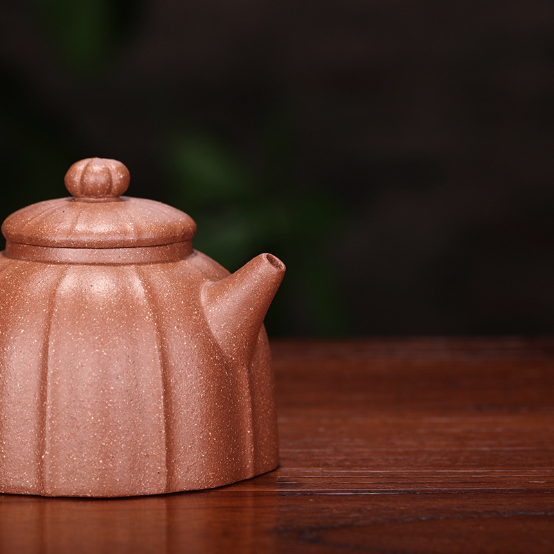 宜兴紫砂壶五彩段泥秦权壶 名家沈浩全手工茶具礼品厂家批发 代发