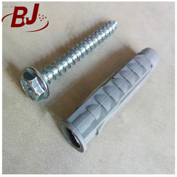 塑料尼龙胀栓四面胀塞鲨鱼头胀塞无边胀塞灰胀塞