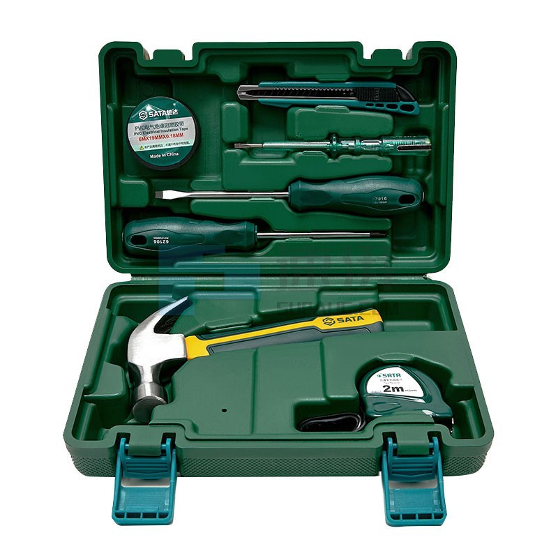 世达sata工具箱家庭工具套装基础实用安装组套7件05161