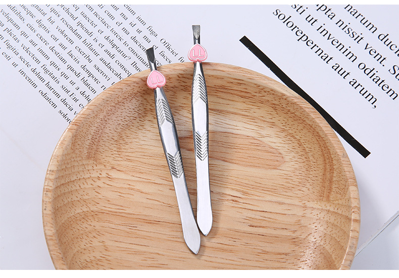 拉美拉 迷你眉毛钳 不锈钢眉夹眉钳眉毛夹镊子 斜口平口两款批发