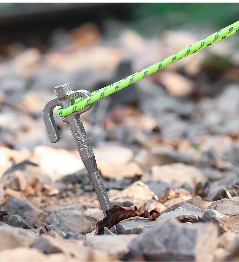 qvien户外帐篷天幕配件加粗不锈钢地钉高强度固定露营沙滩雪地钉