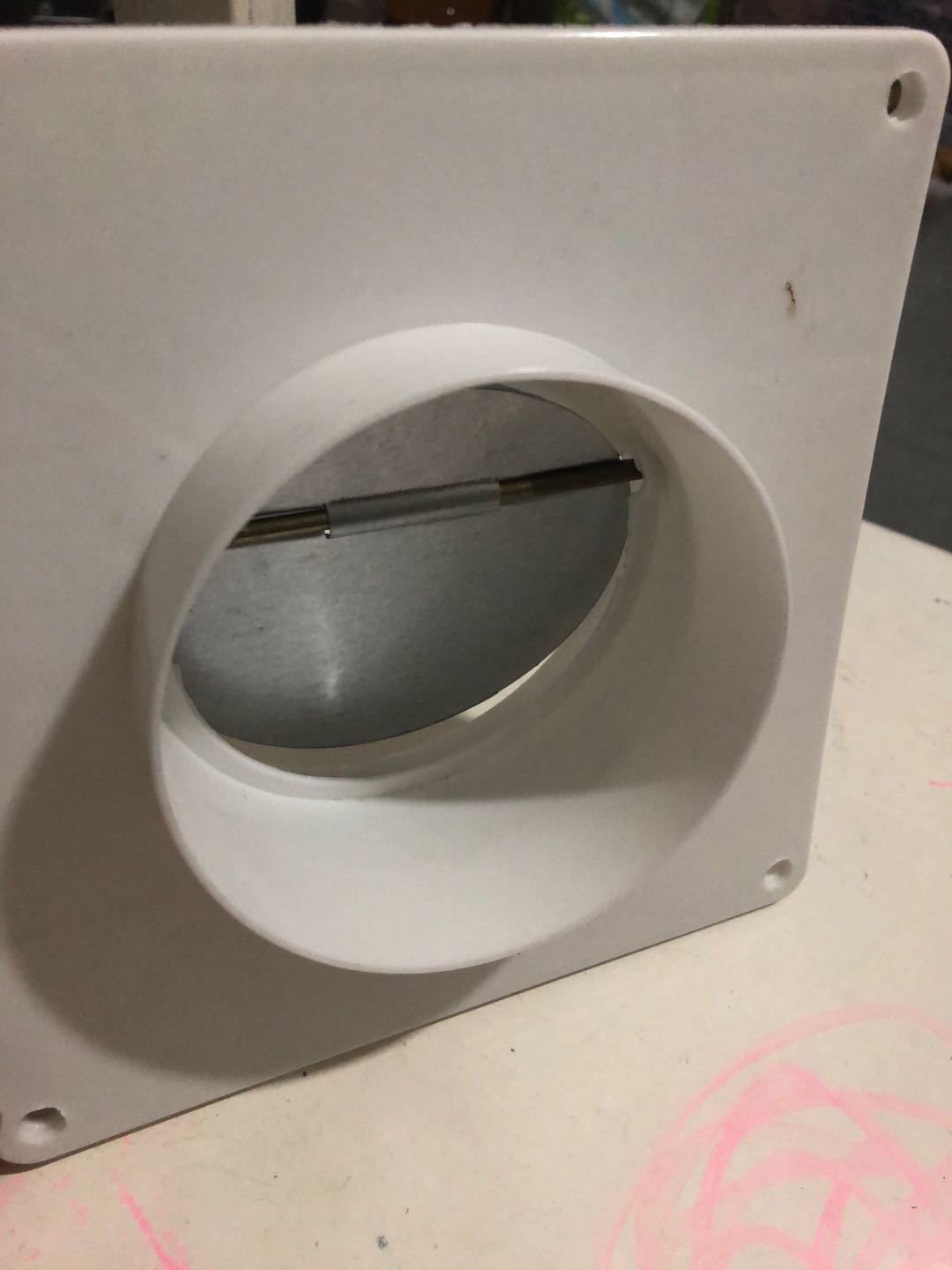 卫生间换气扇止逆阀厕所排气道防反味烟道止回阀100mm厂家直销