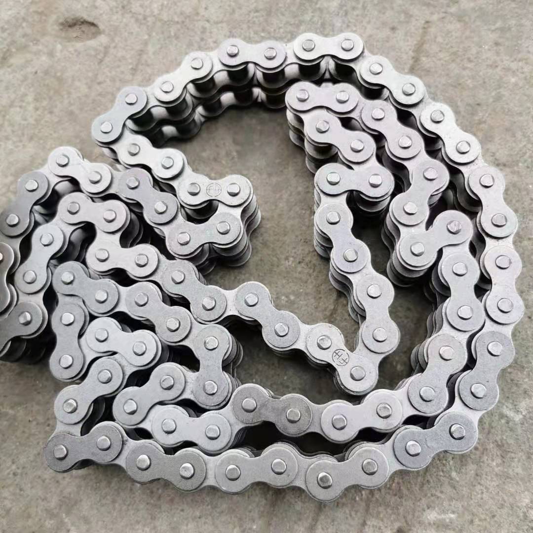 工业链条双节距链条弯板链条大滚珠链条非标链条不锈钢08b-1*120