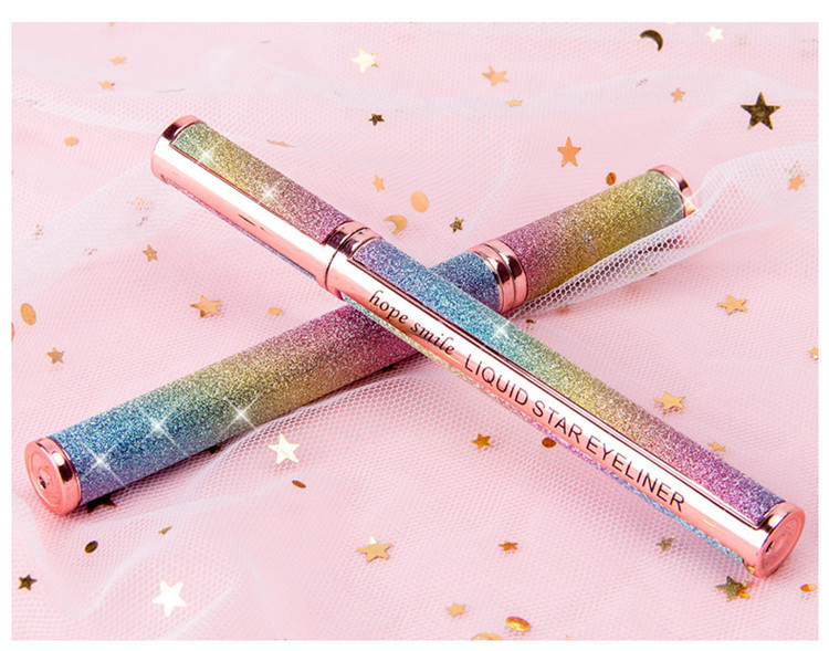 hopesmile星空眼线笔持久不晕染防水不掉色酷黑眼线液海绵笔头