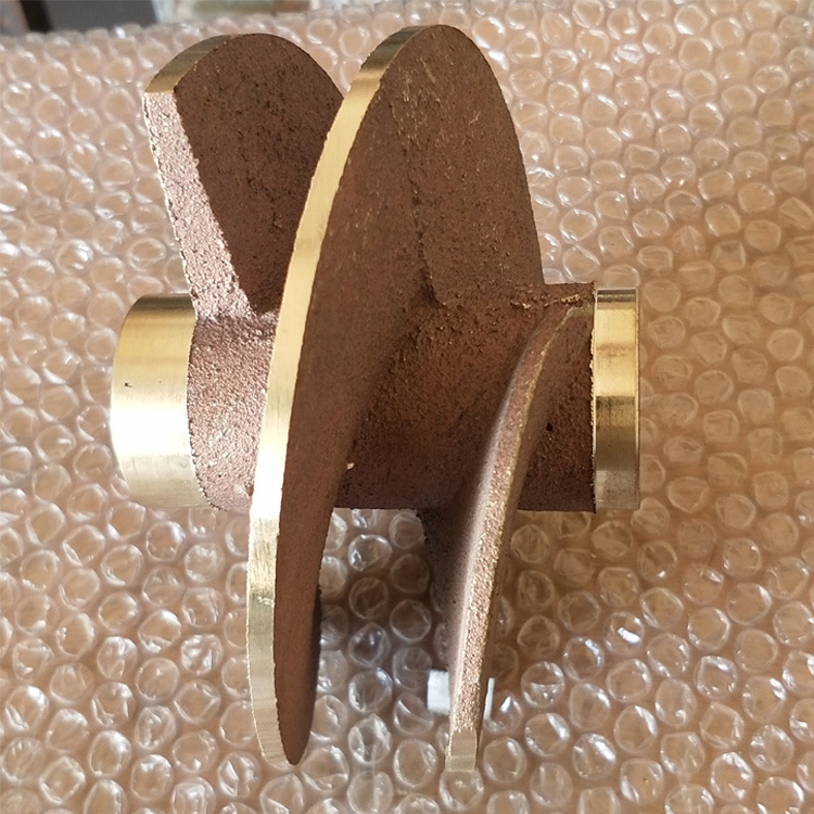 沈阳冷凝泵铜导轮6n6配件硅黄铜4n6,3n6铜叶轮低汽蚀余量导轮