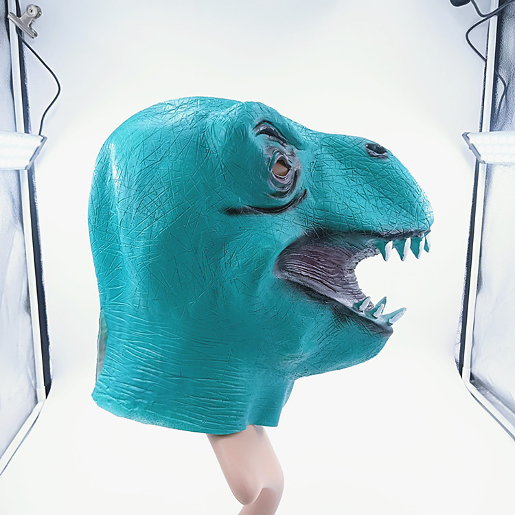 侏罗纪世界2电影恐龙面具头套动物头套面具霸王龙头套cos表演道具