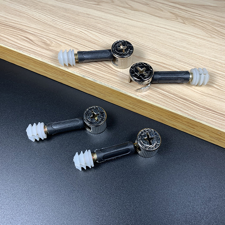 家具钢铁三合一连接件锌合金铁偏心轮锁扣五金连接紧固件三连件