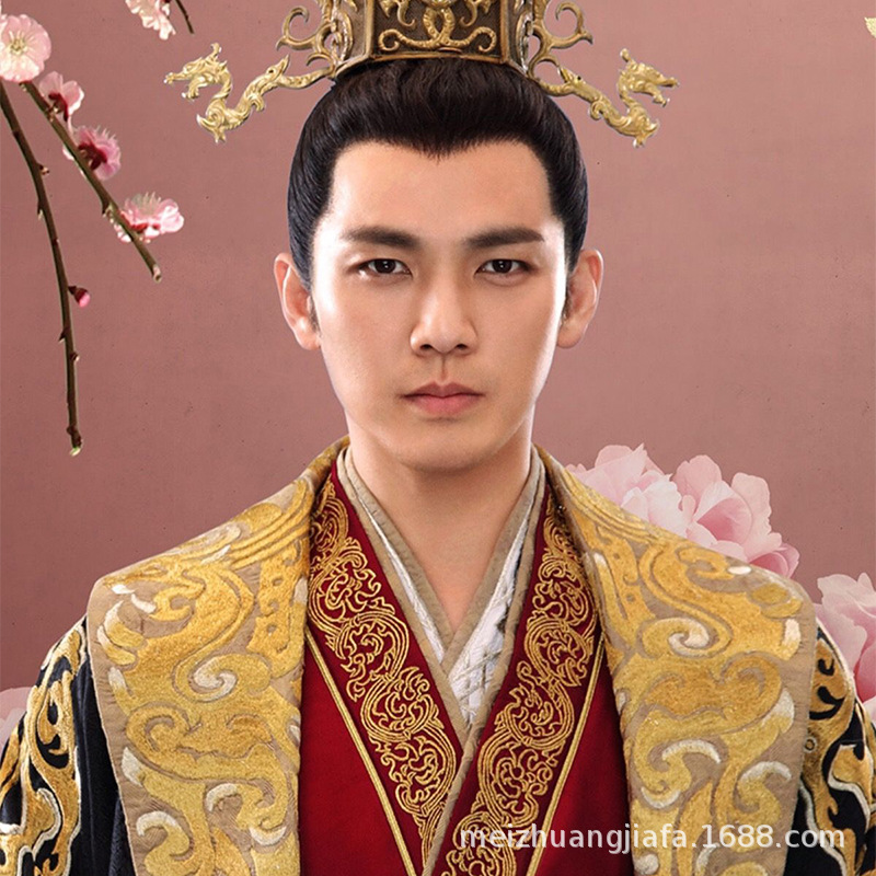 男士古装整顶假发套假发男假发套唐朝公子书生假发古风假发男