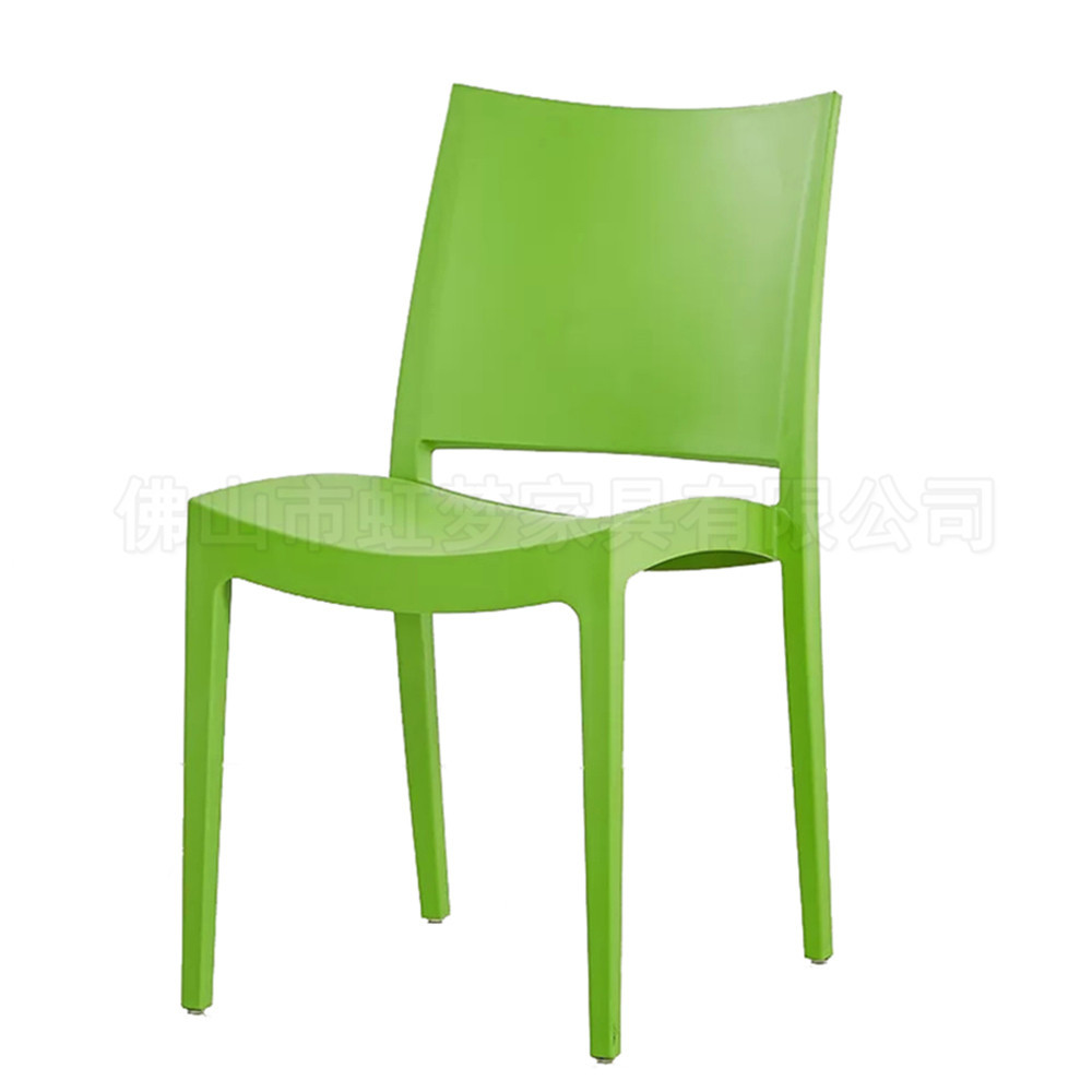 绿色塑料培训椅[pc169]会议室展会可堆叠椅子|连锁餐厅露台塑料椅