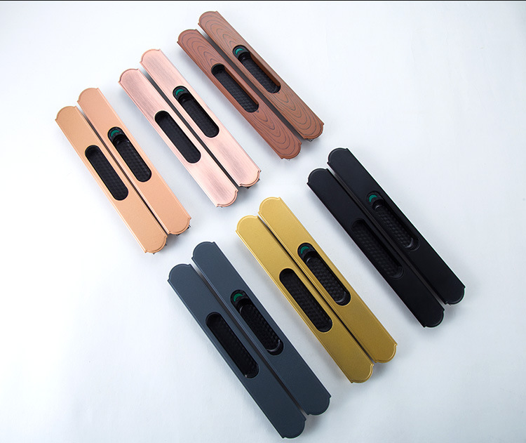 不锈钢门窗锁 推拉门一字条形锁 厨房阳台平移玻璃门90型长锁直销