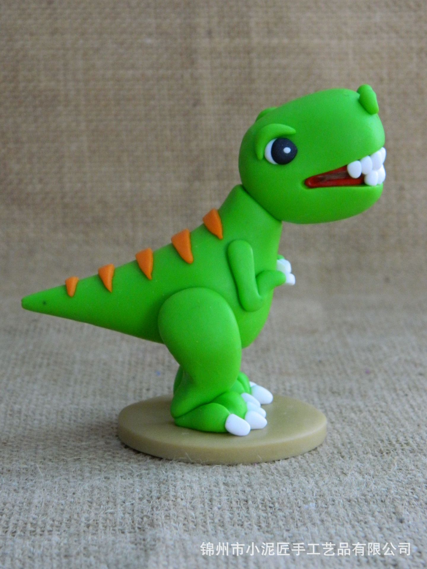 【小泥匠手工软陶】恐龙小号-霸王龙 纯手工软陶摆件 创意批发