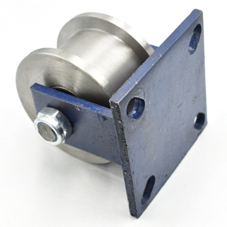 厂家直销 轻轨h型双边轨道轮/工字钢滑轮/重型方钢槽轮/铁轮滚轮