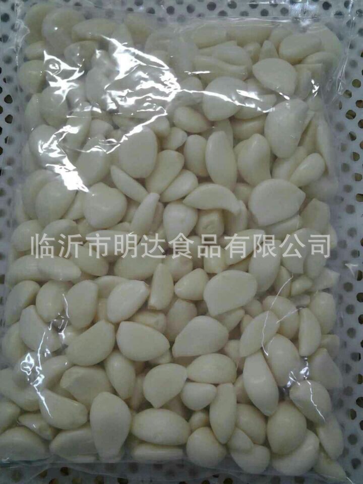 明达食品常年供应保鲜蒜米,去皮蒜米,各级蒜米