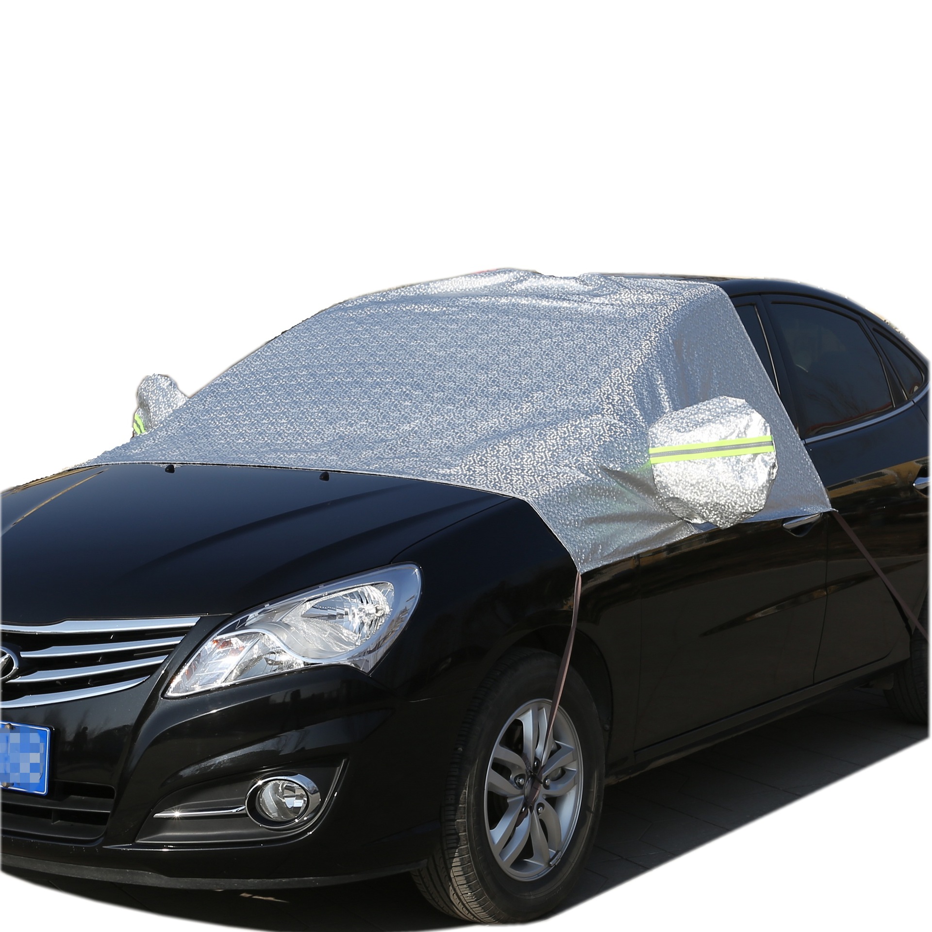 汽车前挡风玻璃罩加厚半罩车衣夏季隔热遮阳挡通用四季太阳防晒罩