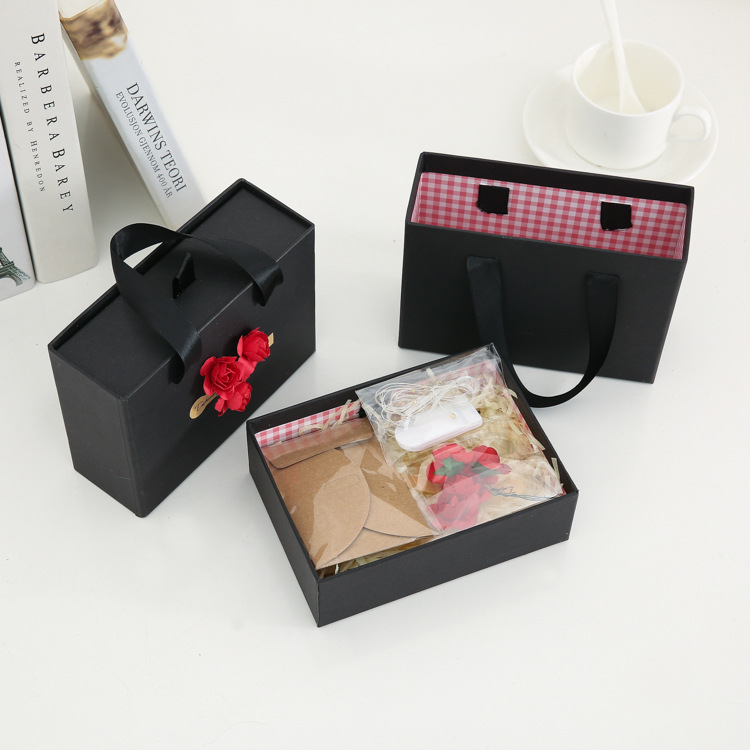 口红香水手机钱包围巾化妆品耳环礼盒长方形生日礼物包装盒定做