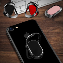 适用手机苹果华为平板通用创意支架指环背扣可360度旋转车载吸磁