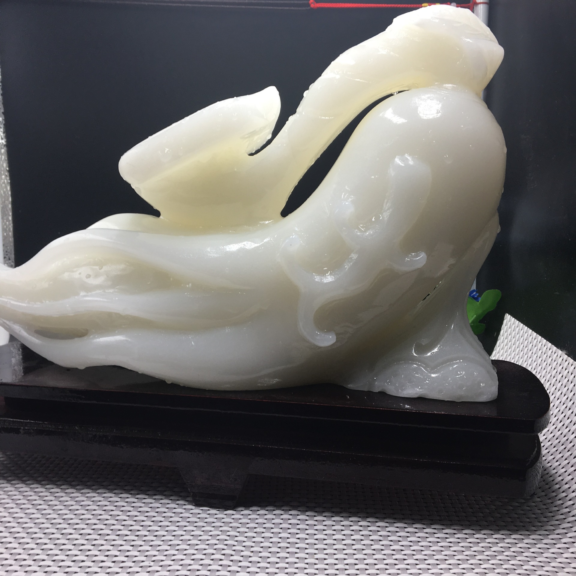 阿富汗白玉批发批发手工雕刻批发白玉石家庭摆件人生如意客厅摆件