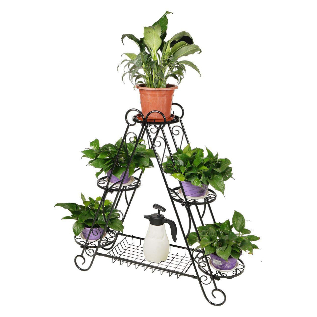 三角形花架铁艺