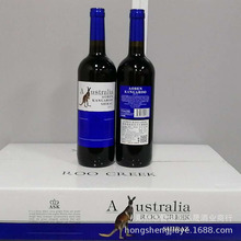 澳大利亚低价红酒澳奔袋鼠西拉干红葡萄酒 批发