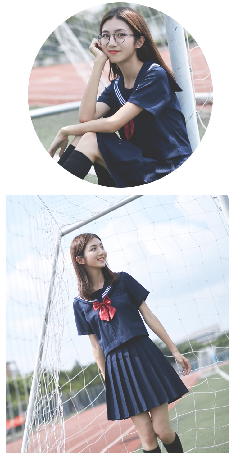 学院风水手服正统jk制服学生装jks软妹服深绀色班服毕业校服套装