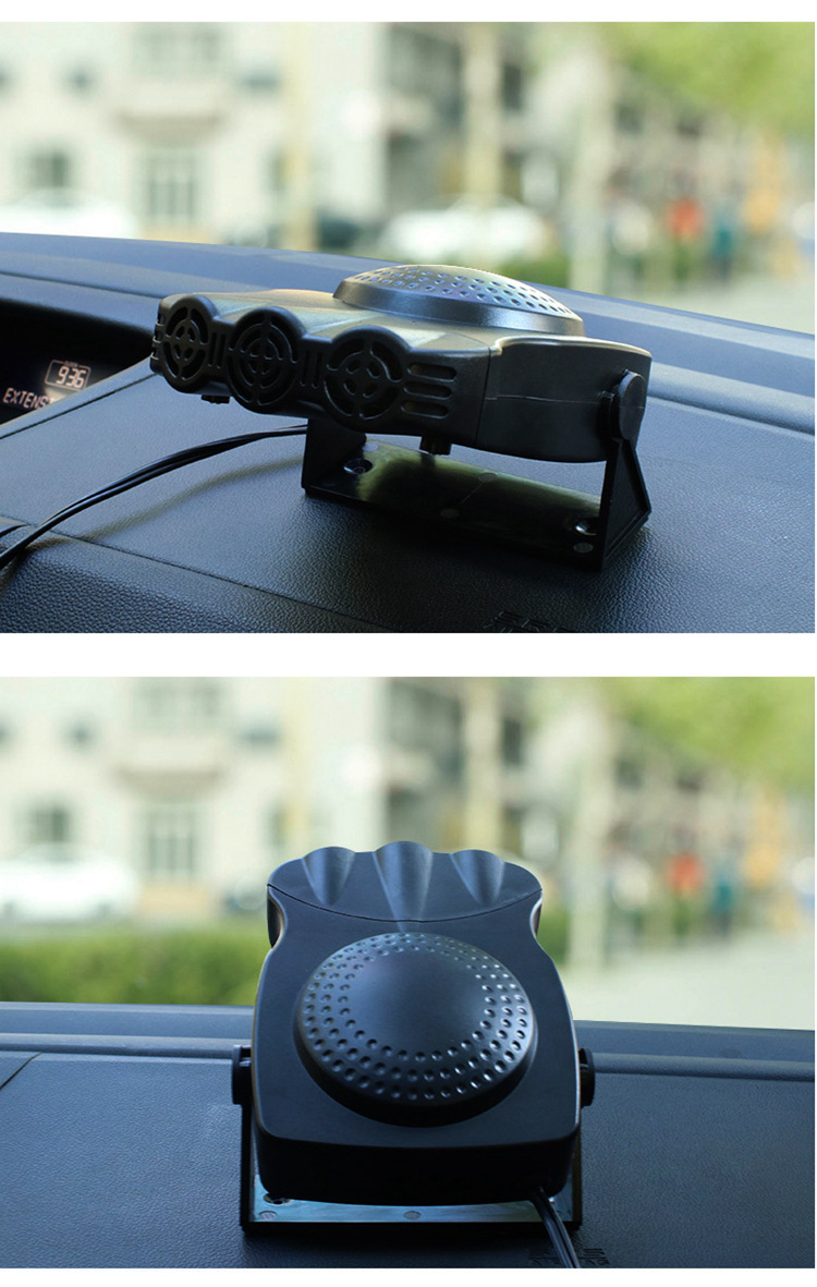 冬季车载多功能暖风机12v前挡风玻璃快速除雾除霜器汽车用品批发