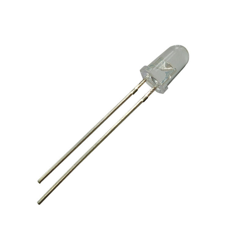 高亮5mm子弹头白光灯珠 f5led发光二极管 直插式led灯珠 定制