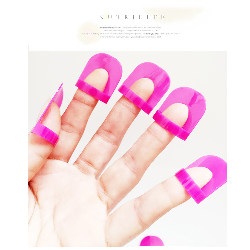 Manicure Implement Anti-Overflow Clip Aid Coated Gel Nail Polish Edge Printing French Anti-Overflow Model Clip OPP Bag