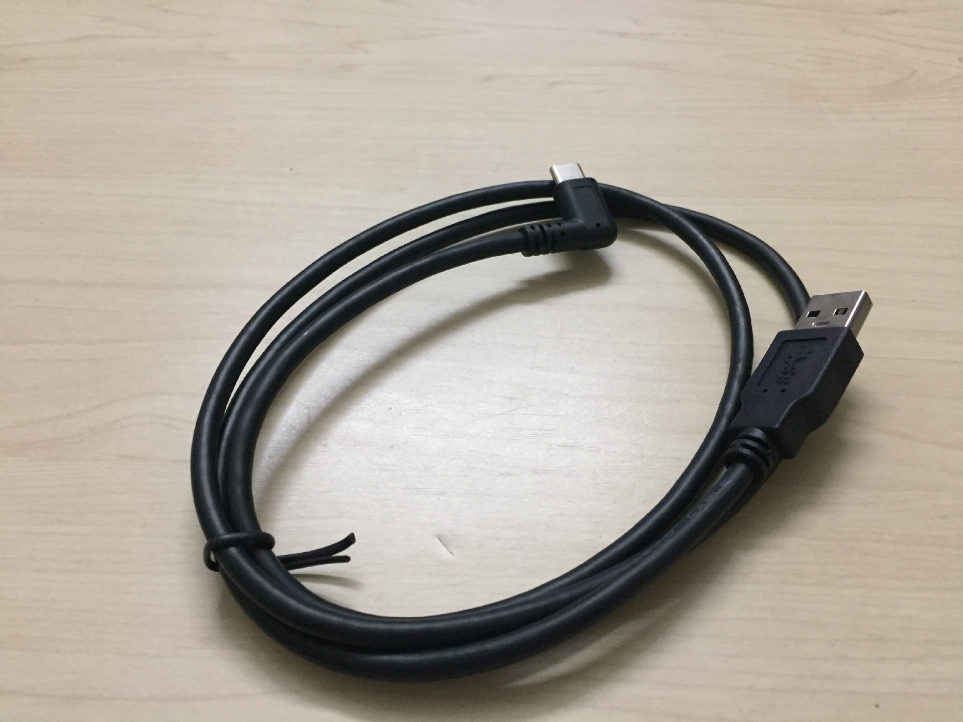 90度左右弯头usb 3.1 type c数据线 对3.0 a公充电线1米